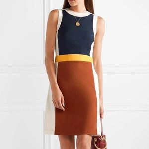 Tory Burch Maya Colourblock Ponte Dress